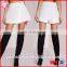 White Gold Button Detail Wrap Skort Sexy Women Shorts