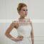 EB2913 A Line scoope Heavy beaded PU Belt Elegant wedding dress