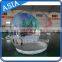 Large Human Snowing Snow Globe with Christmas Tree Backdrop For Christmas Decoration