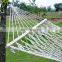 Nylon net mesh hammock with Garden Wooden Rope