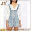 American Europe Style Denim Short Overalls Button Placket Jumpsuits Adjustable Clasp Front Straps for Wholesales