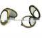 Blank Antique Bronze Double Shape Metal Compact Mirror