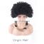 Factory price popular side part natural scalp wig kinky hair wig