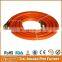 CE Certification EN559 1.5 m Orange PVC LPG Gas Hose Coated 3/8" Connector Fittings For Industrial Heater, PVC Gas Hose