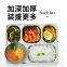 cheap factory direct stainless steel bento box plate fast food pan Japanese Bento pot multi-function three four five grid with PP cover and steel cover