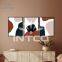 Picture Frame Abstract Art Sets - Set of 3 Black Framed Wall Art - Custom Framed Art Prints