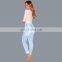 DiZNEW Summer Wear Boyfriend Skinny Design Women Ripped Jeans