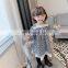 Children's clothing ins girls autumn 2020 children's lace plaid skirt children's dress