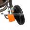 6 wheel steel large capacity adult elderly folding shopping cart walker with seat