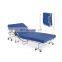Hospital Medical Portable Stainless Steel Examination Bed with lifting back