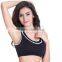 Quick dry nylon mixed gray yoga plain custom made sport bra women