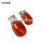 Clear incandescent 12V glass led light bulb miniature wedge base instrument auto motorcycle indicator bulb T10 T13