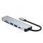 Six In One Docking Station Type C USB C HUB For MacBook Notebook