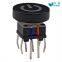 Tactile Button switch intergrated RGB Full color led smd,or TH,muti-cap