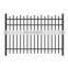 hot sale Xinhai #5 H 5 ft * W 6 ft Galvanized and power coated steel ornamental fence panel