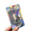 Holographic transparent small laminated aluminum foil packaging bag for cosmetic