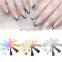 2021 Colorful Gold Silver Stainless Steel Nail Art Tools Plate Smile Line French Cutter Easy Nail Line French Smile Edge Trimmer
