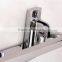 stainless steel double folding towel rack / towel shelf / towel rail