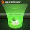 Color Changeable Champagne tub frosted plastic ice bucket cooler