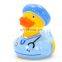 Navidad Custom Christmas Vinyl Animal Little Rubber Plastic Duck water Bath Toys for Baby shower gift