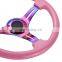 Racing Car Accessories Billet Steering Wheel,Pink Racing Steering Wheel