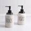 Custom design lotion dispenser ceramic liquid soap dispenser