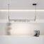 36W Smooth Frame Slim LED Chandelier Light For Hall Aluminum Square Indoor Pendant Light