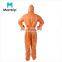 Affordable Industrial Use Clothing White List Factory Wholesale Price Elastic Back Waist Chemical Coverall with Hood and Boots