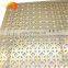 Gold punching plate perforated metal mesh for decoration curtain wall