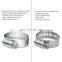 Stainless steel pipe tube clamp metric band clamp high quality range hose clips worm gear fuel line clamp