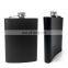 6/7/8oz black Portable Stainless Steel Hip Flask Alcohol Drinking pocket Bottle outdoor camping