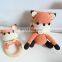 Cuties Crochet Amigurumi Fox Doll Rattle Set Baby Gift Elephant Wooden Teether Ring Kid's Toy Vietnam Supplier Cheap Wholesale