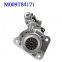 Mitsubishi M009T84171 Electric Engine Starter Factory China Self Starter Motor ODM Custom Starter Motor for Man Truck 51262017233, 51262019233 Engine