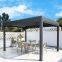 Yashengou Customized Rainproof Garden Buildings Vented Louvered Gazebo Electric Operated Pergola for Sun Coverage