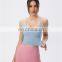 New Sexy Y Back Yoga Crop Top Women Gym Sports Long Line Bra Fitness Yoga Apparel Workout Running Wear Tank Top