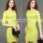 new half sleeves knit dress design for fashion lady and girls