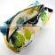 Custom Watercolor Flower Print Canvas Cosmetic Pouch Zippered Makeup Cosmetic Pouch
