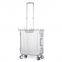 Aluminum trolley wholesale combination lock luggage case with GPS