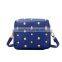 New arrival women fashion rivet small bag girl PU leather messenger shoulder bag women bags