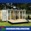 Solar panel and rain force prefab shipping container homes for sale