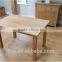 DT-4047 Solid European 6 Seater Oak Long Narrow Dining Table