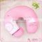 2016 Hot sale lovely U-shape memory foam neck pillow for car