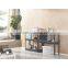 Medium duty easy DIY storage rack iron rack with MDF board