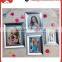 2015 new style plastic photo silver photo frame for cheap wholesale