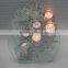 2016 wholesale mercury clear plastic tealight holder with x'mas design