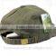 Custom embroidery baseballcap washed cotton 6 panel baseball hat gold metal grommet strap baseball hat