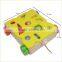 2015 New Educational Wooden Toys Blocks Cart Kids Building Blocks