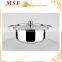 MSF-3997 Stainless steel cooking pot 24*7cm casserole hot pot rice cooker for South American market                        
                                                Quality Choice