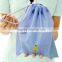 2015 fashion wholesale pp woven drawstring bag, string bag with logo in custom