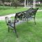 French Style Cast Aluminum Iron Metal park bench garden chair